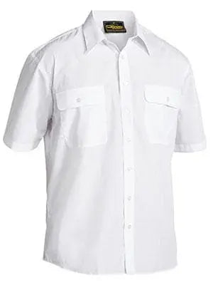 Bisley Workwear Permanent Press Shirt Short Sleeve BS1526 Metro Workwear.